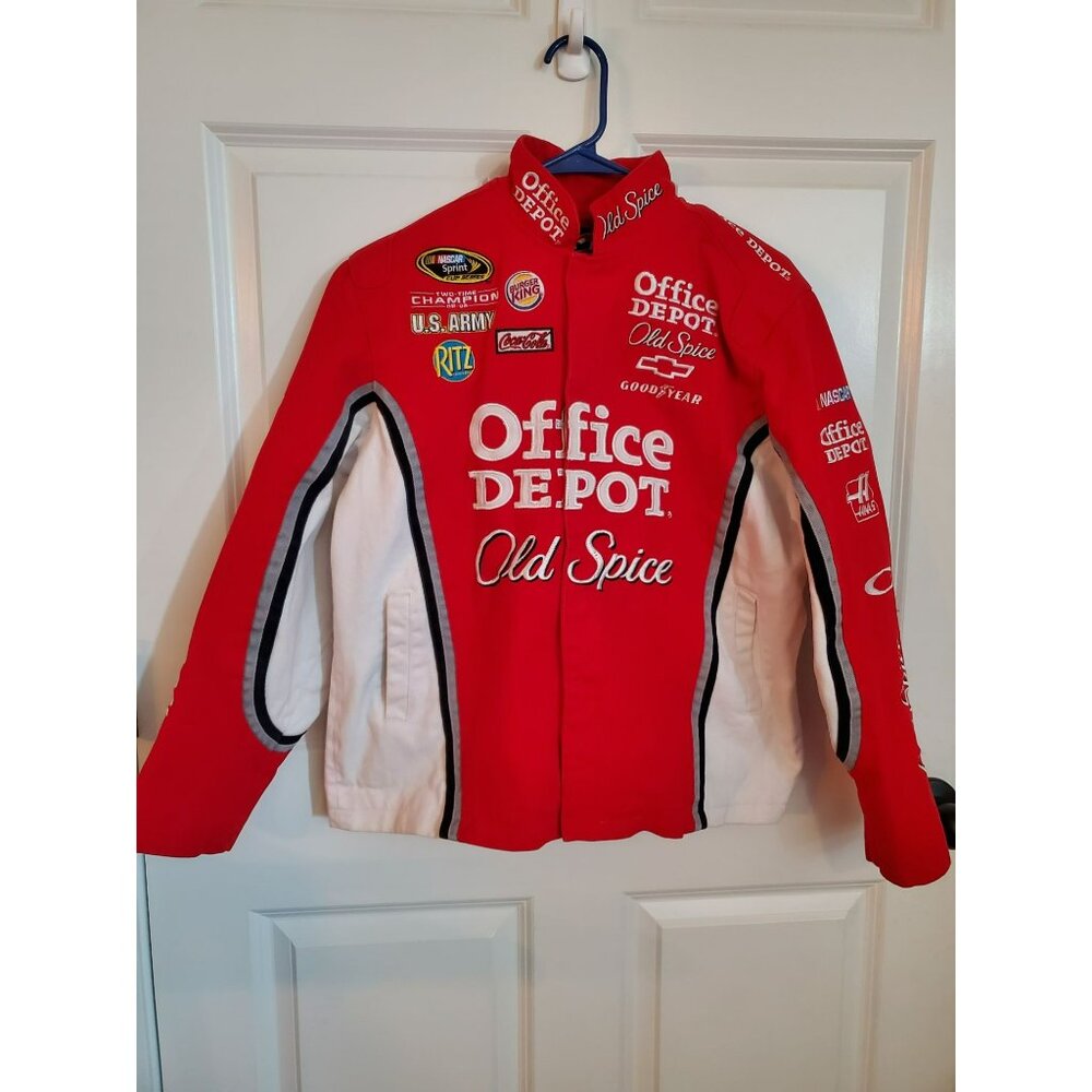 Nascar Racing Jacket Women's Chase Authentic Red/White Size XL